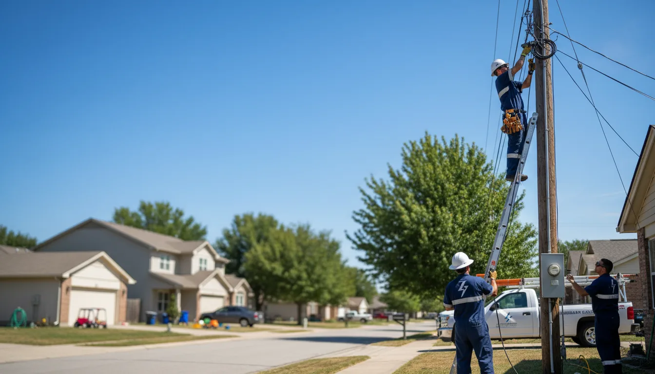 Residential electrician providing installation services in Gem, KS
